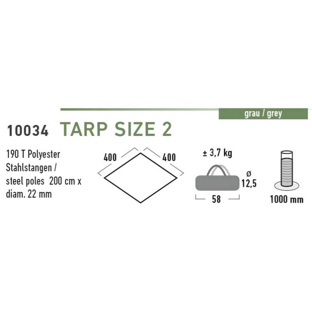 High Peak Tarp 2 Sonnensegel 4 High Peak Tarp 2 Sonnensegel – Bild 2