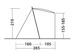 Outwell Sandcrest S Heckzelt -Naturerlebnis 7366706 1280x1280