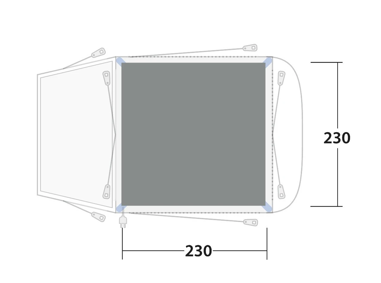 Outwell Flat Woven Carpet Linnburg Vorzeltteppich 4 Outwell Flat Woven Carpet Linnburg Vorzeltteppich – Bild 2