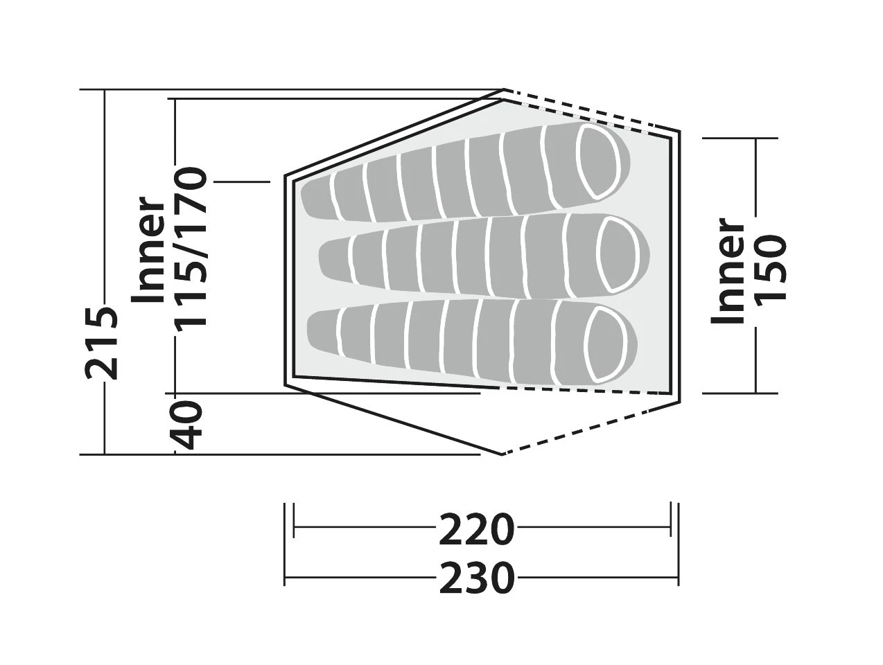 Robens Chaser 3XE Trekkingzelt 5 Robens Chaser 3XE Trekkingzelt – Bild 3