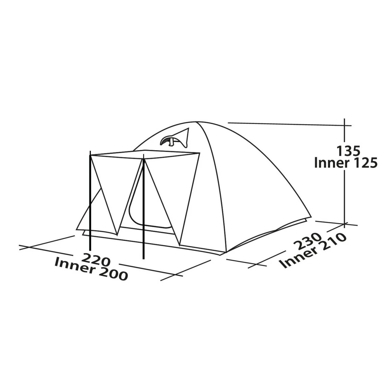 Easy Camp Garda 300 Campingzelt 5 Easy Camp Garda 300 Campingzelt – Bild 3
