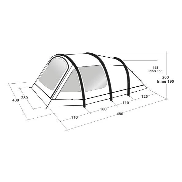 Outwell Starhill 6A Familienzelt 3 Outwell Starhill 6A Familienzelt – Bild 2