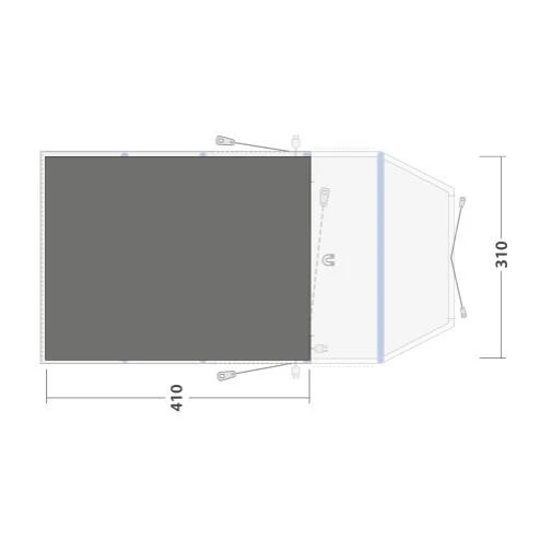 Outwell Footprint Wood Lake 5ATC Zeltunterlage 4 Outwell Footprint Wood Lake 5ATC Zeltunterlage – Bild 2