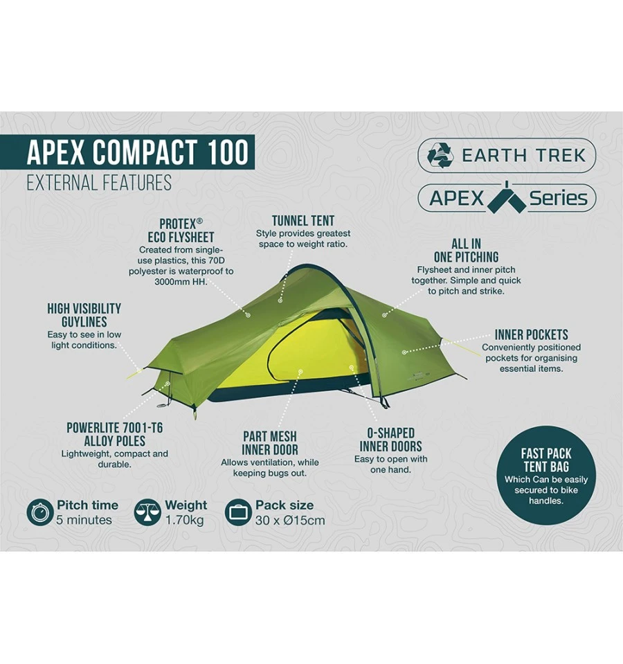 Vango Apex Compact 100 Trekkingzelt 10 Vango Apex Compact 100 Trekkingzelt – Bild 8