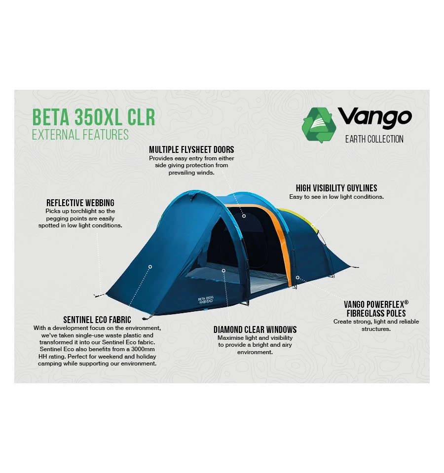 Vango Beta 350XL CLR Campingzelt 5 Vango Beta 350XL CLR Campingzelt – Bild 3