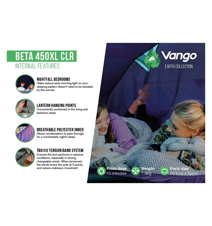 Vango Beta 450XL CLR Campingzelt 6 Vango Beta 450XL CLR Campingzelt – Bild 4