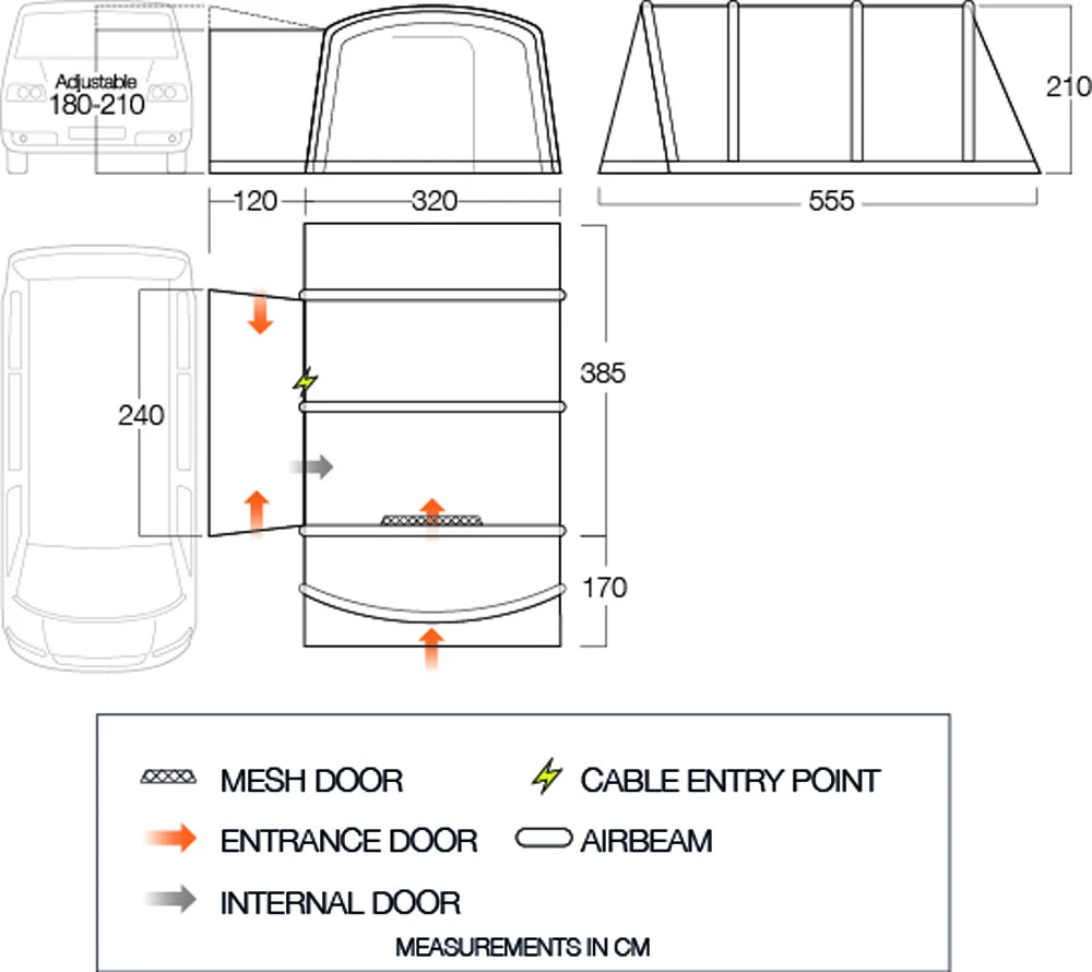 Vango Galli CC Air Low Busvorzelt 4 Vango Galli CC Air Low Busvorzelt – Bild 2