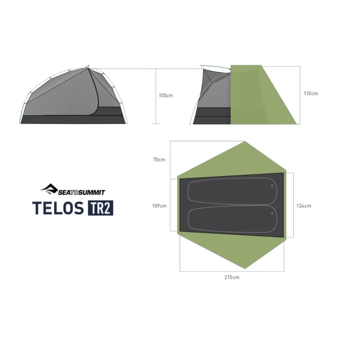 Sea To Summit Telos TR2 Trekkingzelt 4 Sea To Summit Telos TR2 Trekkingzelt – Bild 2