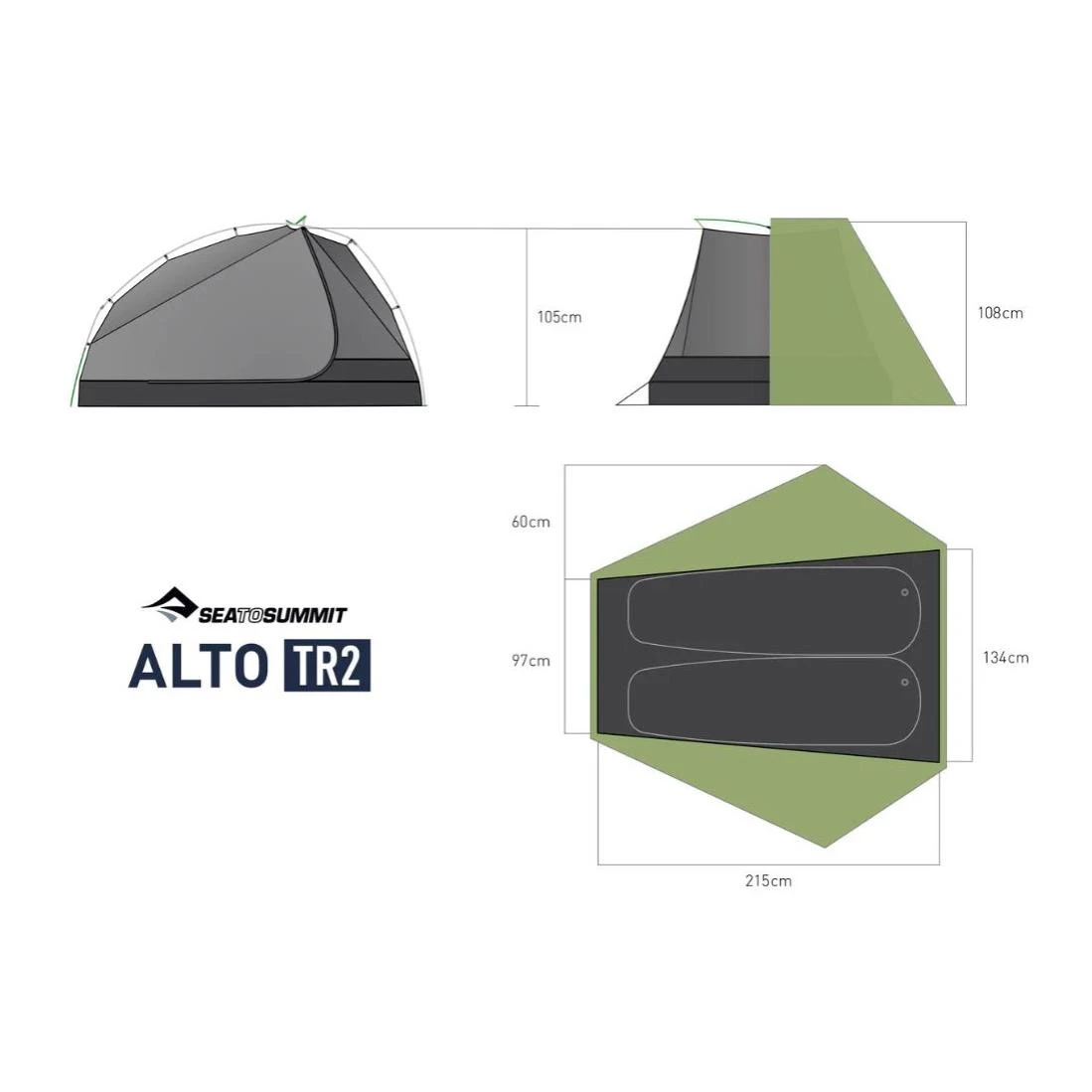 Sea To Summit Alto TR2 Trekkingzelt 4 Sea To Summit Alto TR2 Trekkingzelt – Bild 2