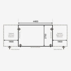 Dometic SET Club AIR Pro 440 M Inkl. Teppich, Unterlage, Andruckstangenset Und Elektrischer Pumpe -Naturerlebnis club 440 zeichnung 1280x1280 1
