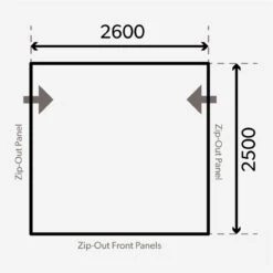 Dometic SET Rally AIR All-Season 260 S Inkl. Teppich, Unterlage, Andruckstangenset Und Elektrischer Pumpe -Naturerlebnis rally 260 zeichnung 1280x1280